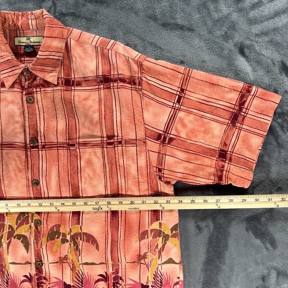 Tommy Bahama Men M Silk Linen Palm Trees Beach Summer Night Rum Cocktail - Picture 7 of 9